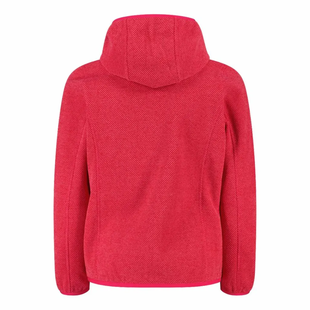 Mädchen schweres Fleecejacke Knit-Tech in melierter Optik mit Kapuze>CMP Best