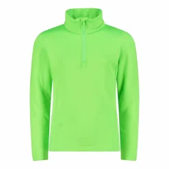 Mädchen Stretch Performance Stehkragenshirt mit kurzem Reißverschluss><noscript><img width=