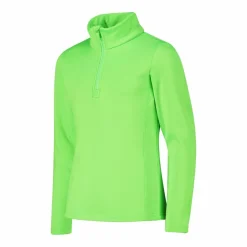 Mädchen Stretch Performance Stehkragenshirt mit kurzem Reißverschluss><noscript><img width=