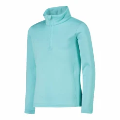 Mädchen Stretch Performance Stehkragenshirt mit kurzem Reißverschluss><noscript><img width=