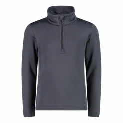 Mädchen Stretch Performance Stehkragenshirt mit kurzem Reißverschluss><noscript><img width=