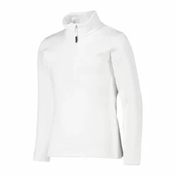 Mädchen Stretch Performance Stehkragenshirt mit kurzem Reißverschluss><noscript><img width=