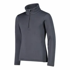 Mädchen Stretch Performance Stehkragenshirt mit kurzem Reißverschluss><noscript><img width=