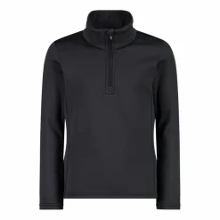 Mädchen Stretch Performance Stehkragenshirt mit kurzem Reißverschluss><noscript><img width=