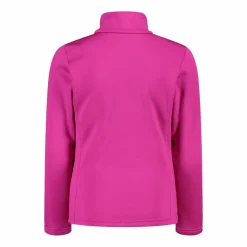 Mädchen Stretch Performance Stehkragenshirt mit kurzem Reißverschluss><noscript><img width=
