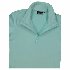 Mädchen Stretch Performance Stehkragenshirt mit kurzem Reißverschluss><noscript><img width=