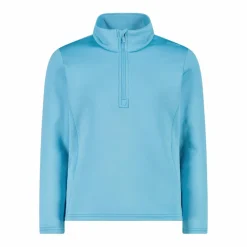 Mädchen Stretch Performance Stehkragenshirt mit kurzem Reißverschluss><noscript><img width=