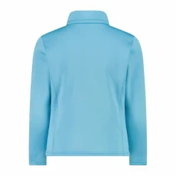 Mädchen Stretch Performance Stehkragenshirt mit kurzem Reißverschluss><noscript><img width=
