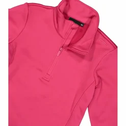 Mädchen Stretch Performance Stehkragenshirt mit kurzem Reißverschluss><noscript><img width=