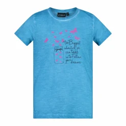 Mädchen T-Shirt aus Baumwoll Slub-Jersey><noscript><img width=