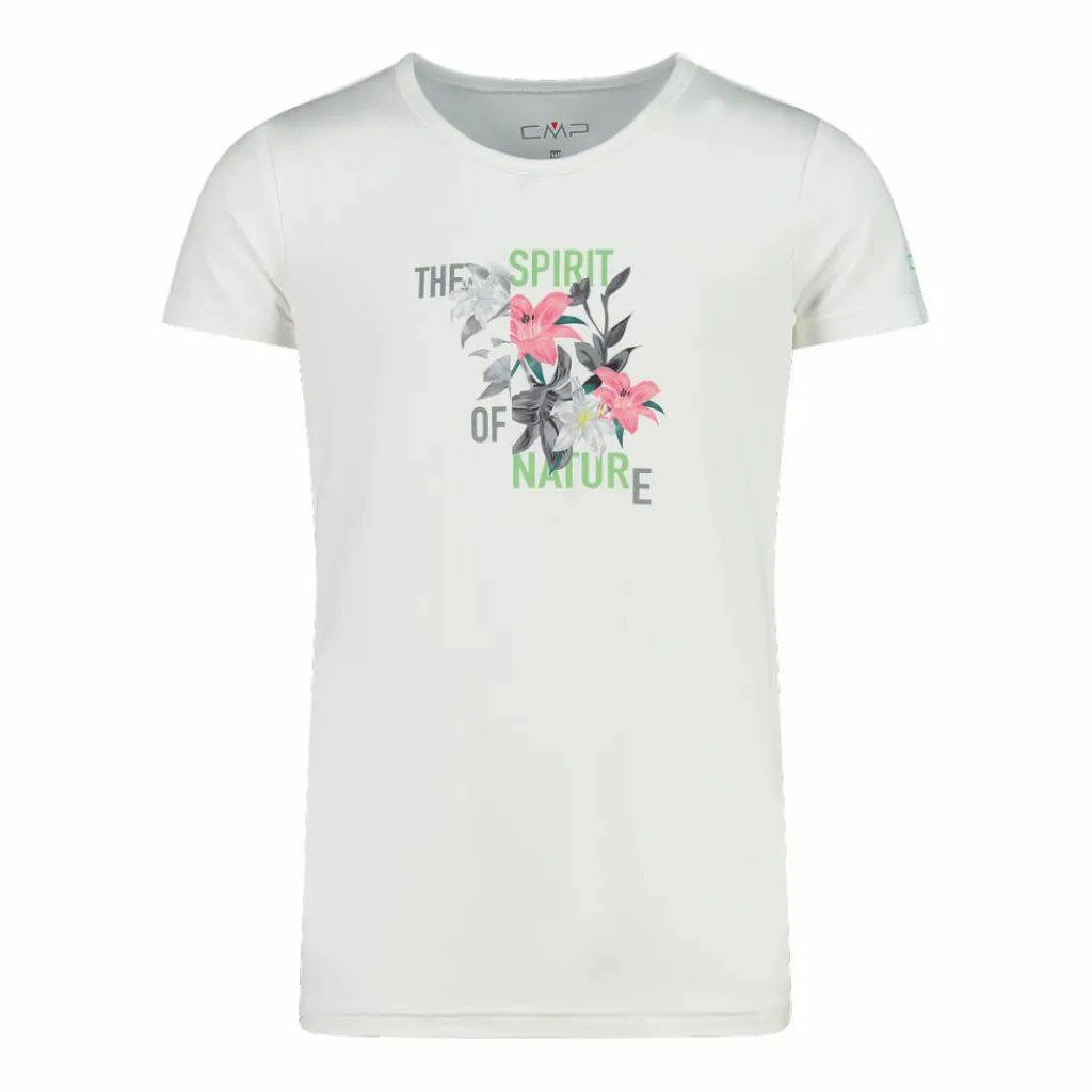 Mädchen-T-Shirt aus Funktionsgewebe mit Print vorne>CMP New