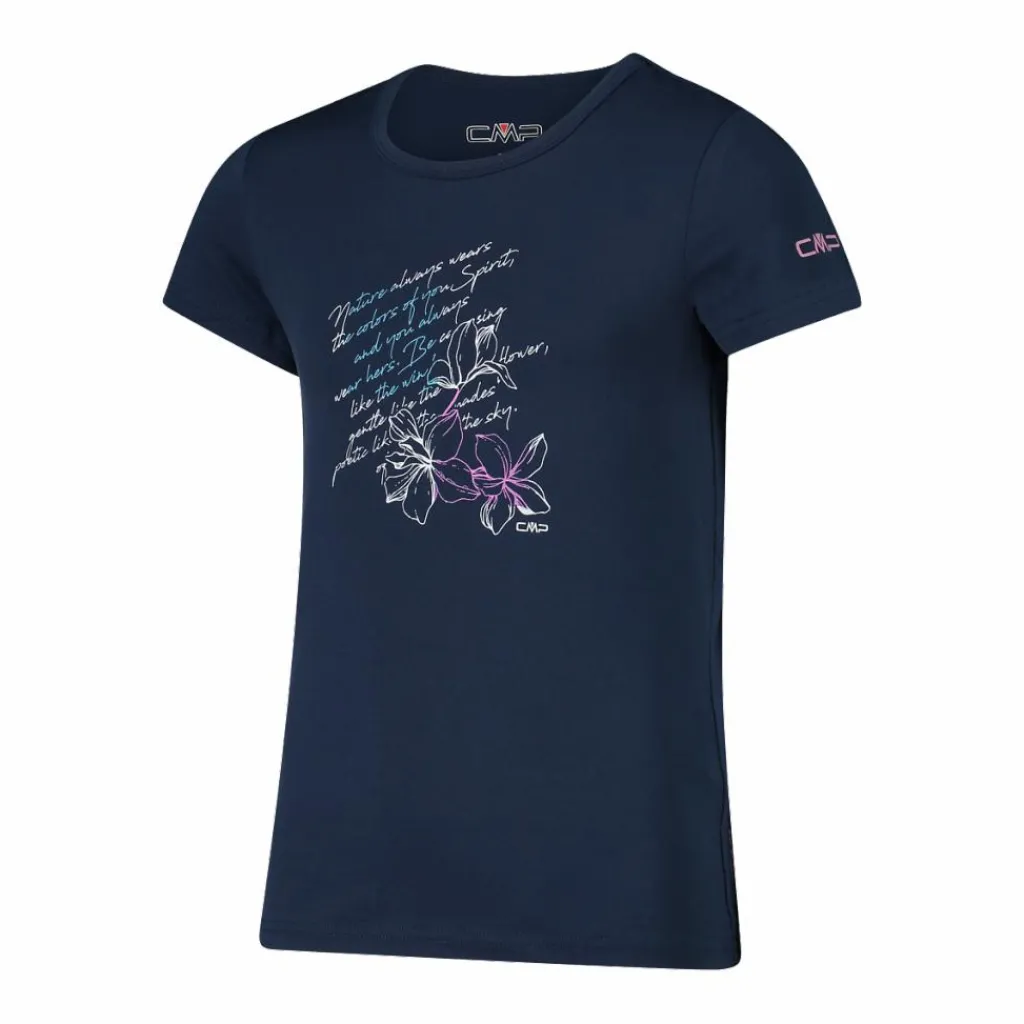 Mädchen-T-Shirt aus Funktionsgewebe mit Print vorne>CMP New
