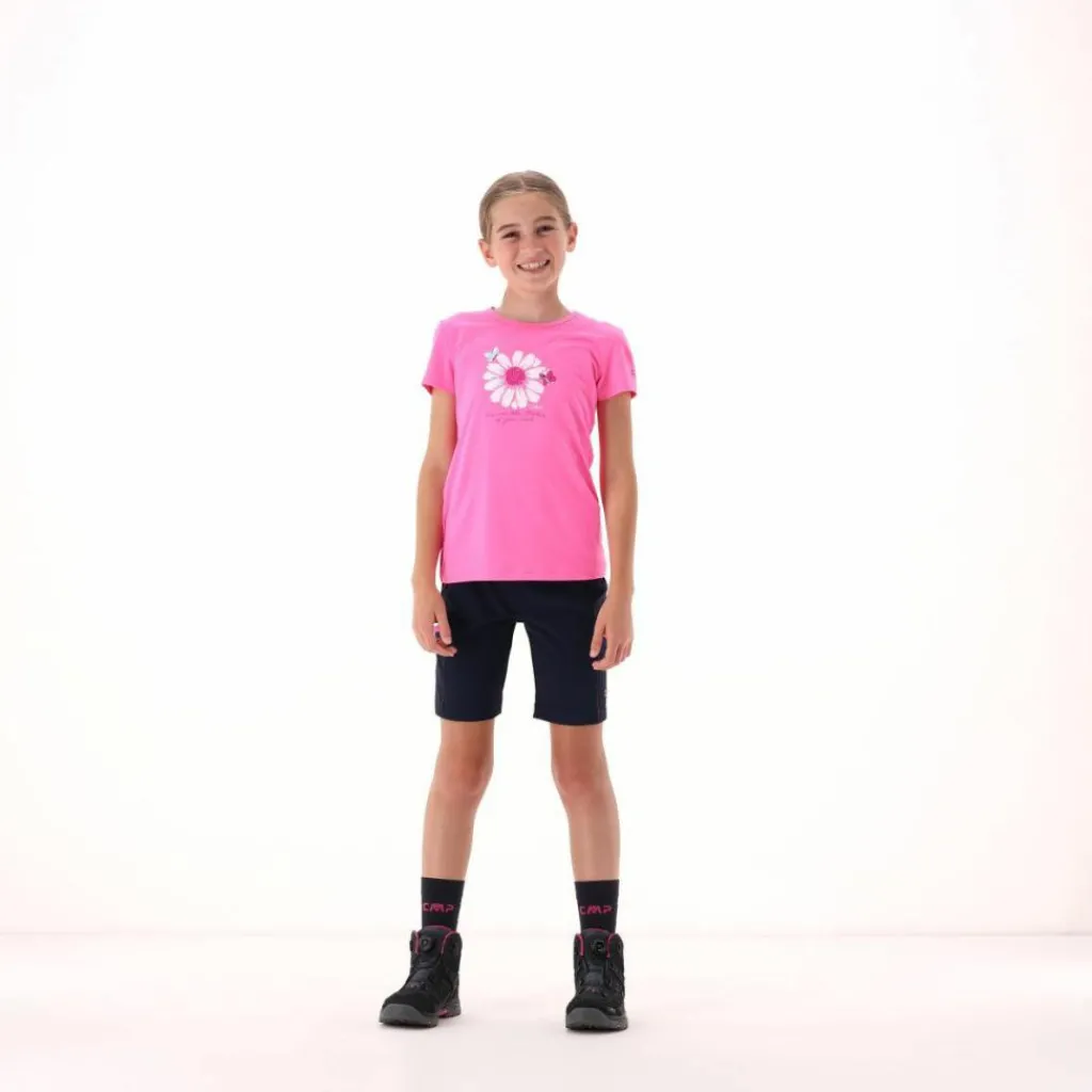 Mädchen-T-Shirt aus Funktionsgewebe mit Print vorne>CMP New