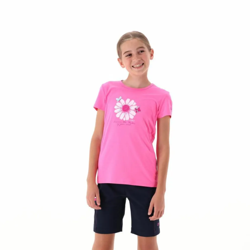 Mädchen-T-Shirt aus Funktionsgewebe mit Print vorne>CMP New