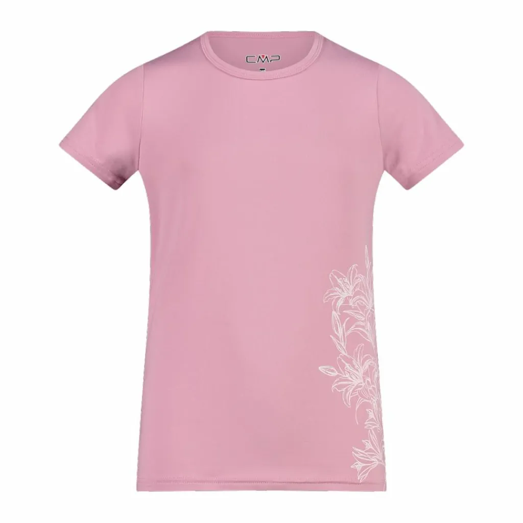Mädchen-T-Shirt aus Funktionsgewebe mit Print vorne>CMP New