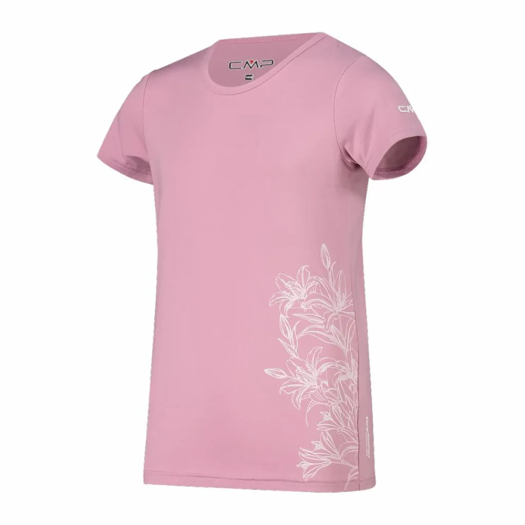 Mädchen-T-Shirt aus Funktionsgewebe mit Print vorne>CMP New