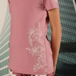 Mädchen-T-Shirt aus Funktionsgewebe mit Print vorne><noscript><img width=