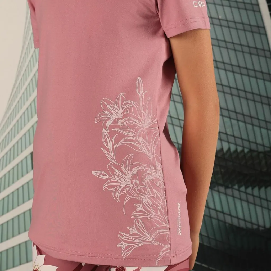 Mädchen-T-Shirt aus Funktionsgewebe mit Print vorne>CMP New
