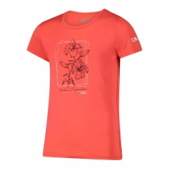 Mädchen-T-Shirt aus Funktionsgewebe mit Print vorne><noscript><img width=