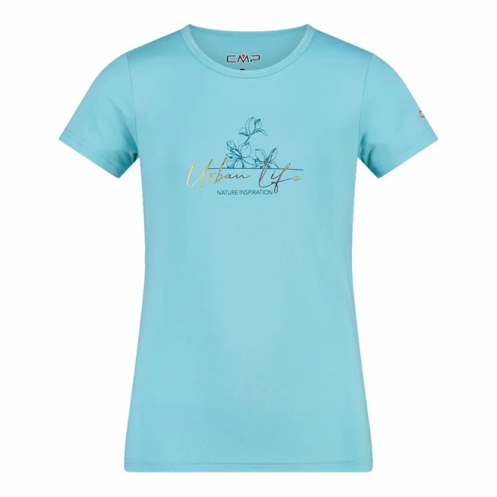 Mädchen-T-Shirt aus Funktionsgewebe mit Print vorne>CMP New