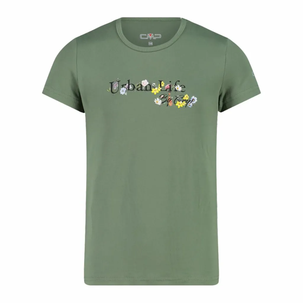 Mädchen-T-Shirt aus Funktionsgewebe mit Print vorne>CMP New