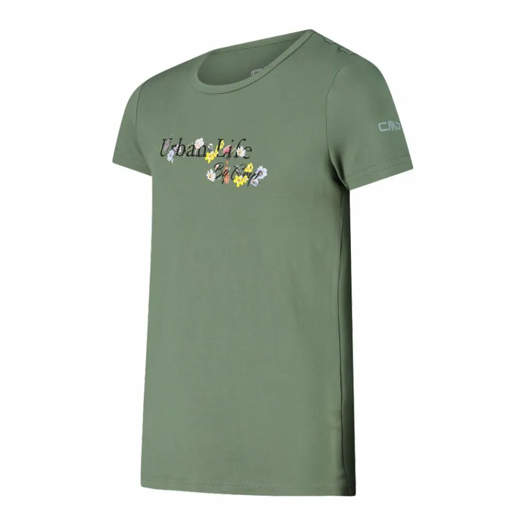 Mädchen-T-Shirt aus Funktionsgewebe mit Print vorne>CMP New