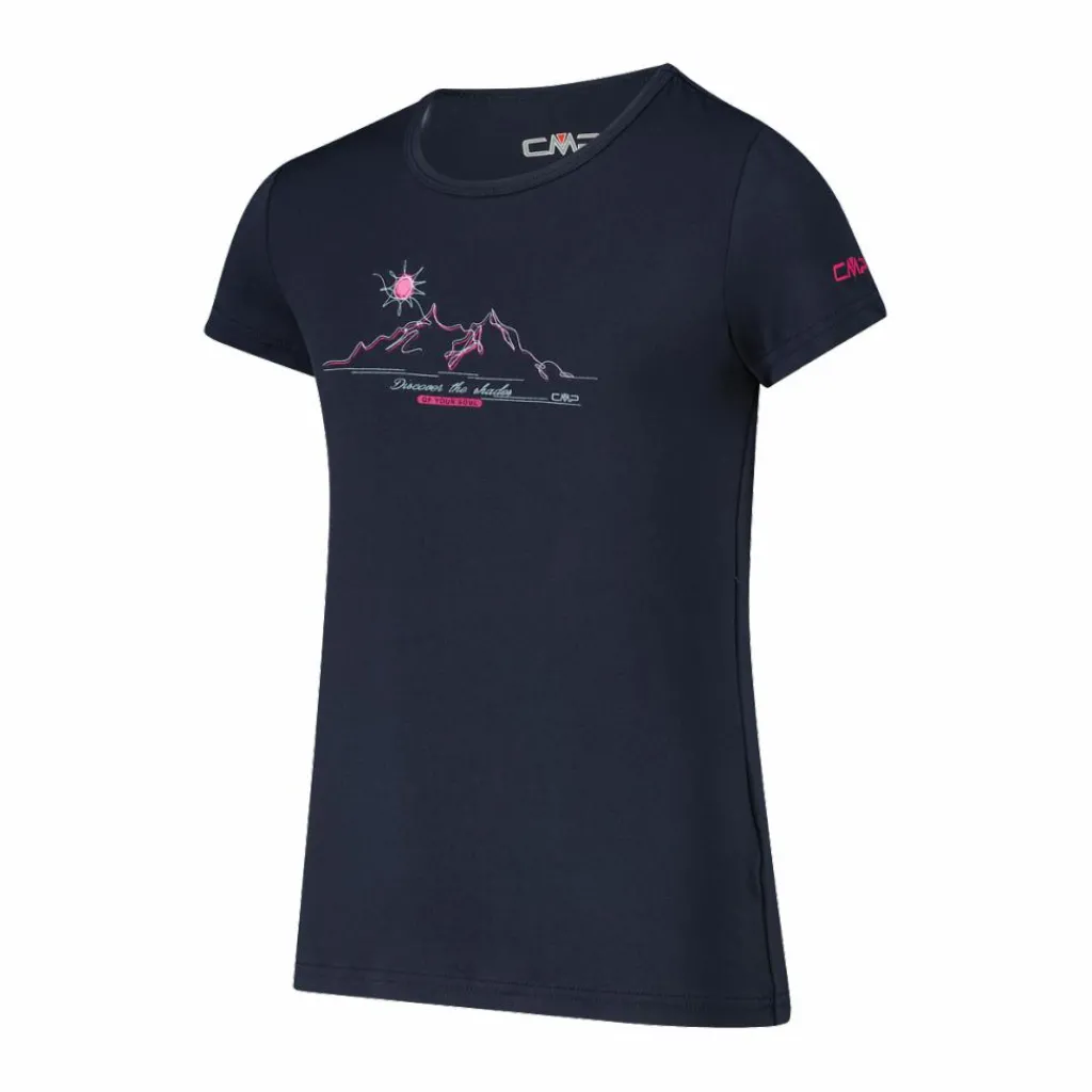 Mädchen-T-Shirt aus Funktionsgewebe mit Print vorne>CMP New
