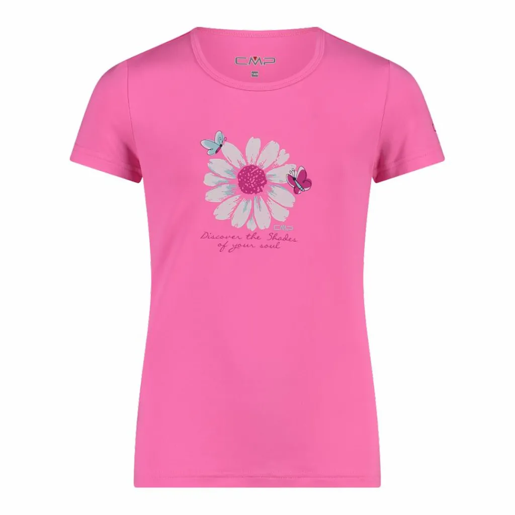 Mädchen-T-Shirt aus Funktionsgewebe mit Print vorne>CMP New