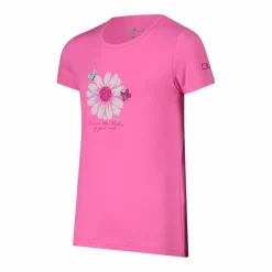 Mädchen-T-Shirt aus Funktionsgewebe mit Print vorne><noscript><img width=
