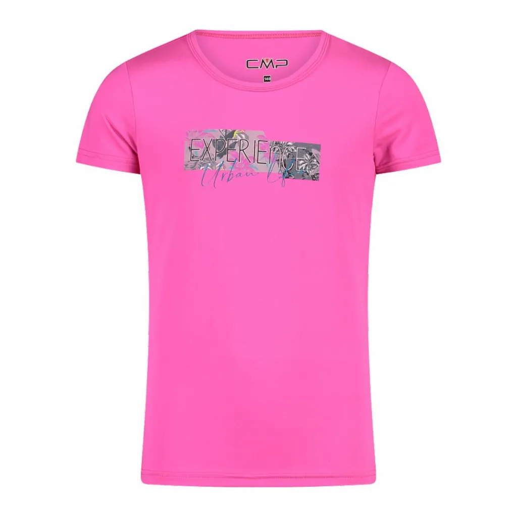 Mädchen-T-Shirt aus Funktionsgewebe mit Print vorne>CMP New