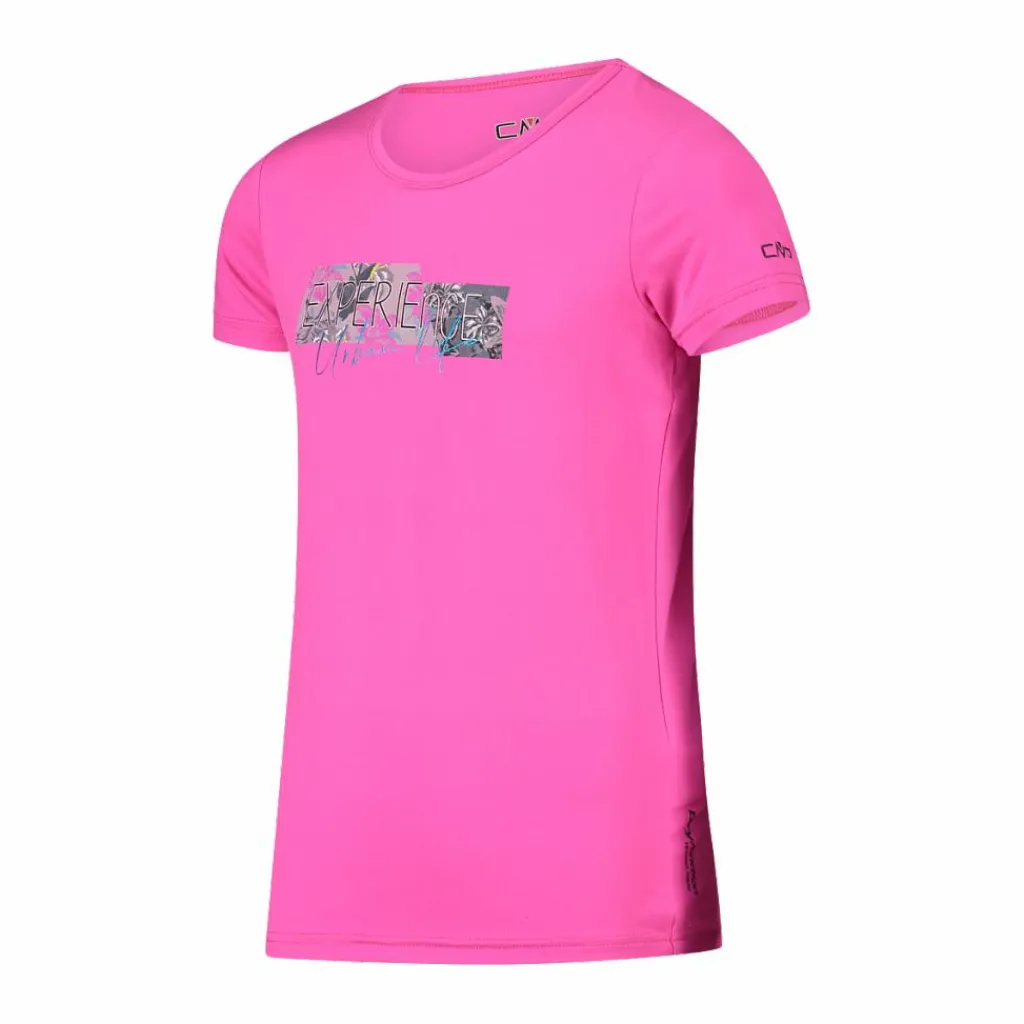Mädchen-T-Shirt aus Funktionsgewebe mit Print vorne>CMP New
