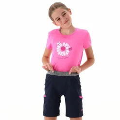 Mädchen-Wanderbermuda aus leichtem Stretch-Polyester><noscript><img width=