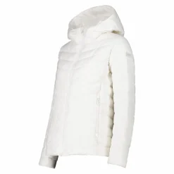 Melierte, wattierte Damenjacke mit Kapuze mit Sorona><noscript><img width=