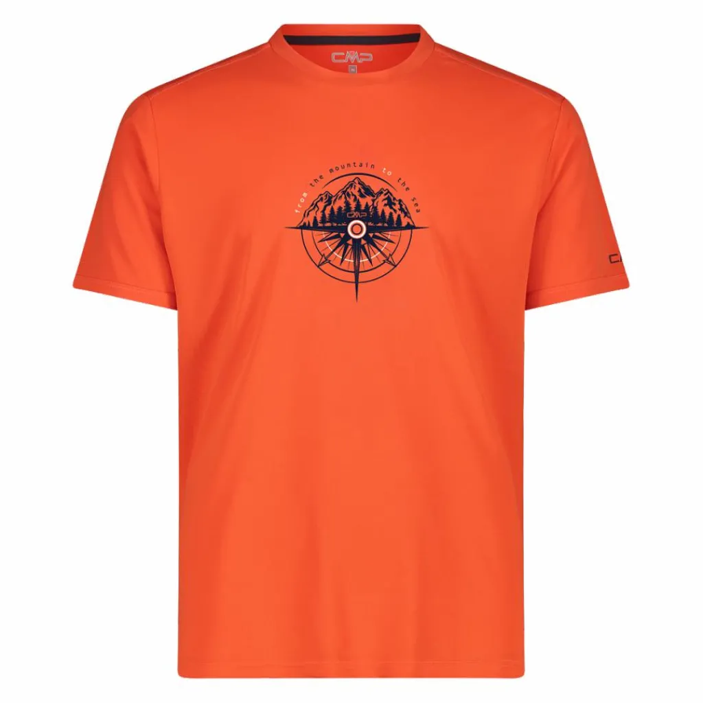 Piqué-Shirt mit Adventure-Print>CMP