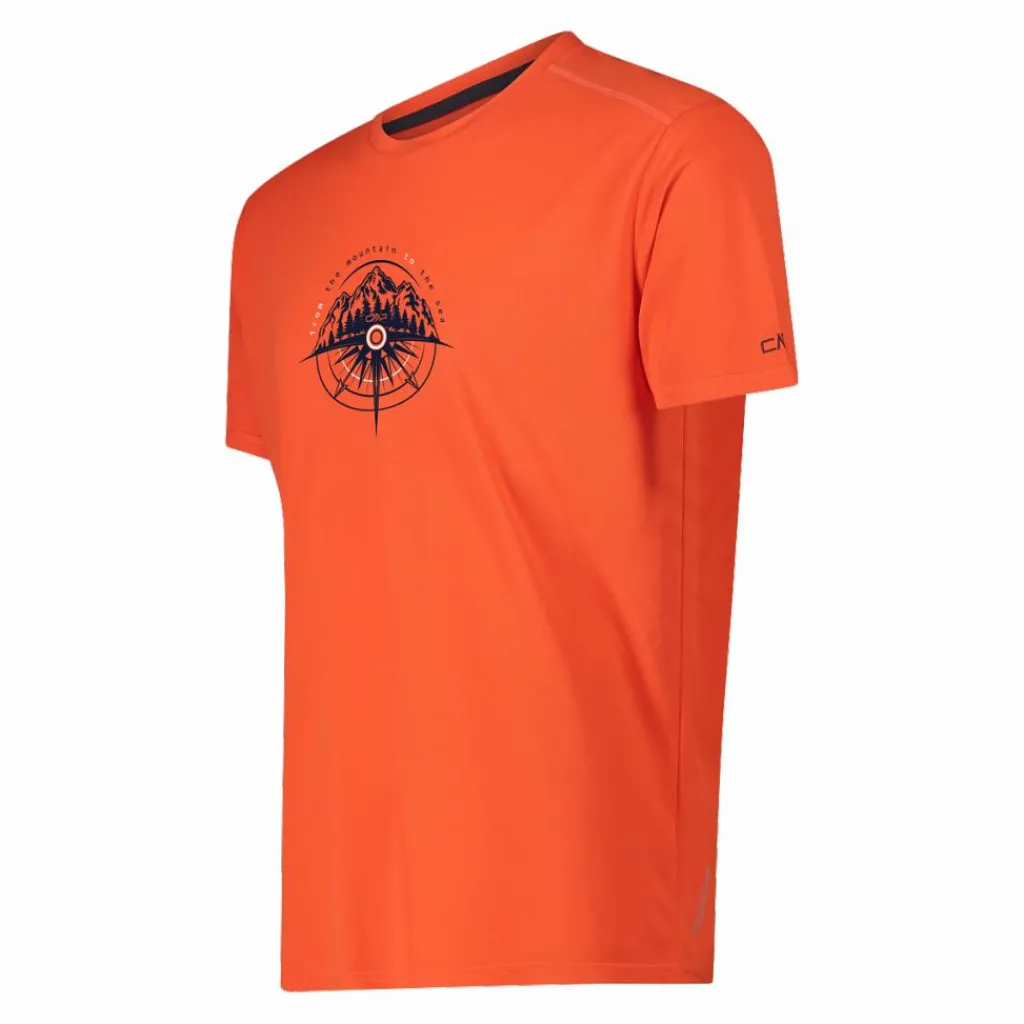 Piqué-Shirt mit Adventure-Print>CMP