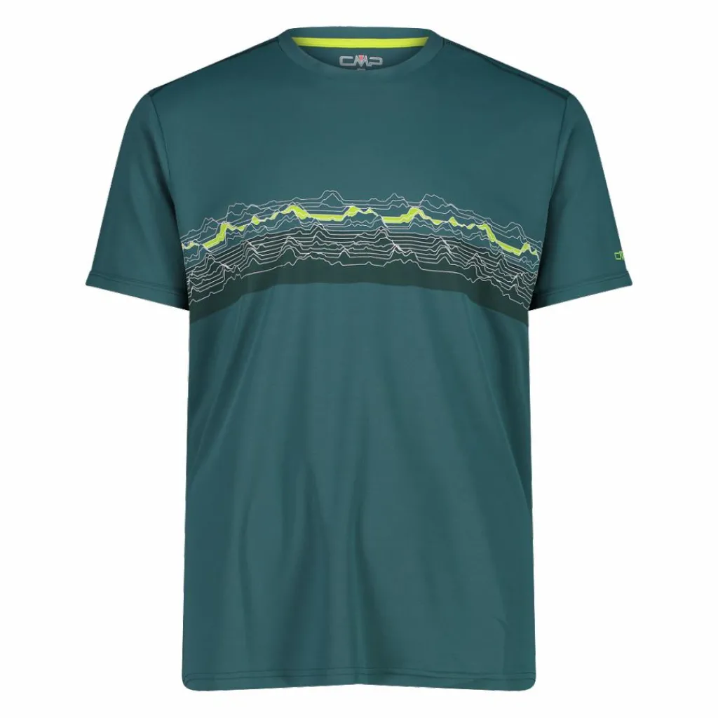 Piqué-Shirt mit Adventure-Print>CMP