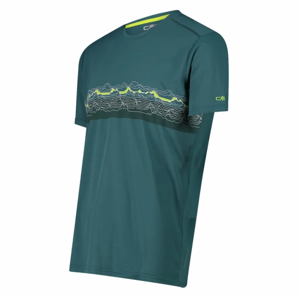 Piqué-Shirt mit Adventure-Print>CMP