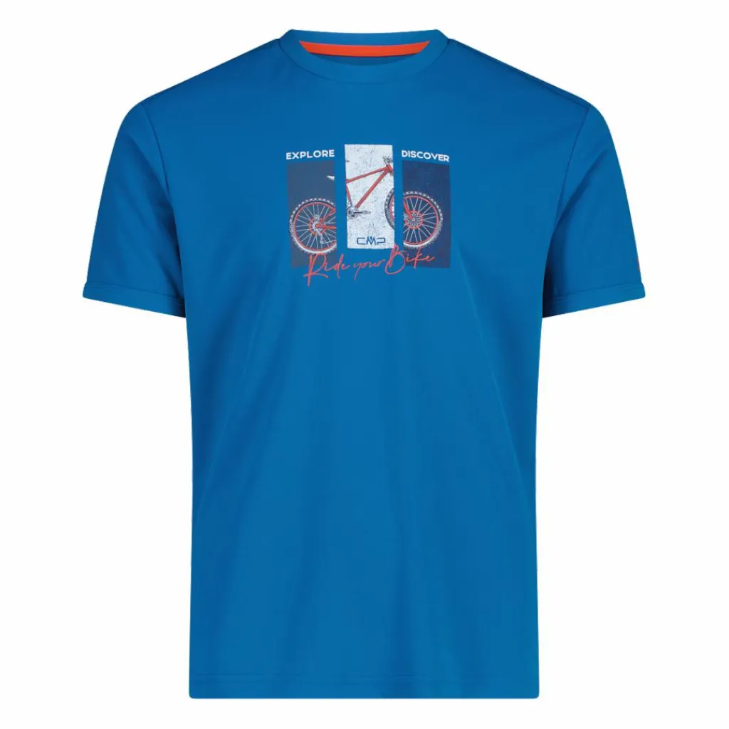 Piqué-Shirt mit Adventure-Print>CMP