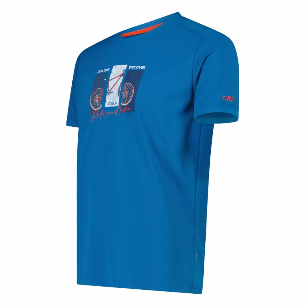 Piqué-Shirt mit Adventure-Print>CMP