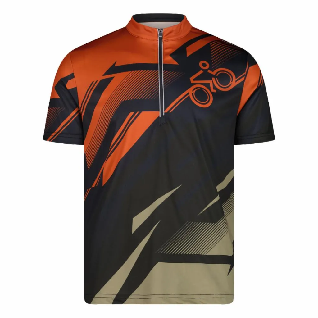 Radsport-T-Shirt für Herren mit kleiner Tasche auf der Rückseite>CMP Hot