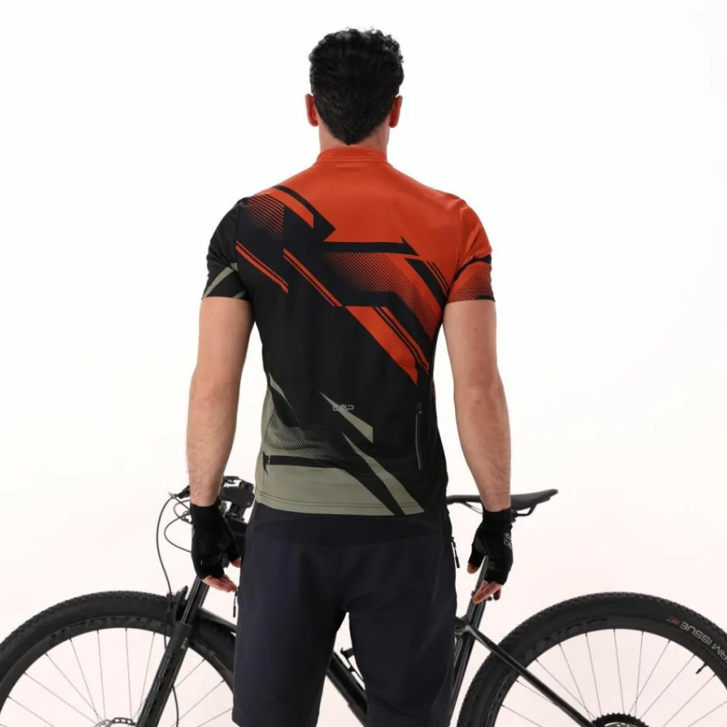 Radsport-T-Shirt für Herren mit kleiner Tasche auf der Rückseite>CMP Hot