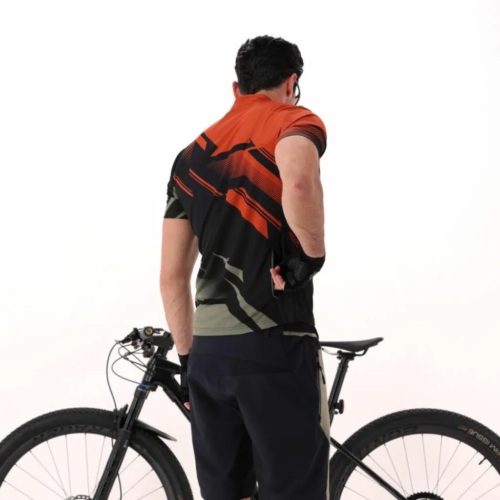 Radsport-T-Shirt für Herren mit kleiner Tasche auf der Rückseite>CMP Hot