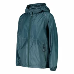 Regenjacke mit fest angebrachter Kapuze für Jungen><noscript><img width=