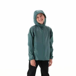 Regenjacke mit fest angebrachter Kapuze für Mädchen><noscript><img width=