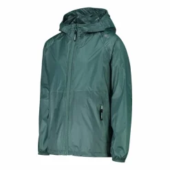 Regenjacke mit fest angebrachter Kapuze für Mädchen><noscript><img width=