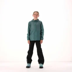 Regenjacke mit fest angebrachter Kapuze für Mädchen><noscript><img width=