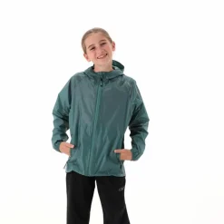 Regenjacke mit fest angebrachter Kapuze für Mädchen><noscript><img width=