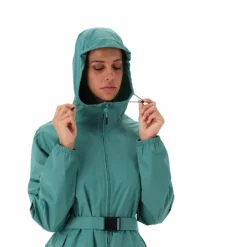 Regenjacke mit fest angebrachter Kapuze für Damen><noscript><img width=