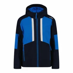 Skijacke aus Twill für Jungen mit Kapuze><noscript><img width=