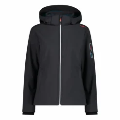 Softshell-Damenjacke mit abnehmbarer Kapuze><noscript><img width=